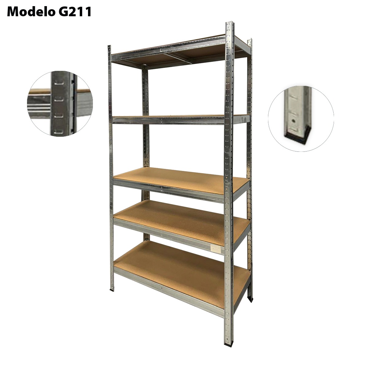 Estantería metálica galvanizada