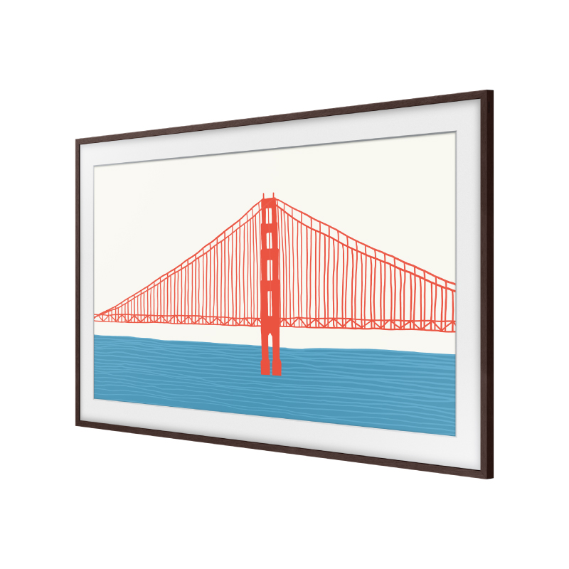 Marco intercambiable The Frame – Marrón