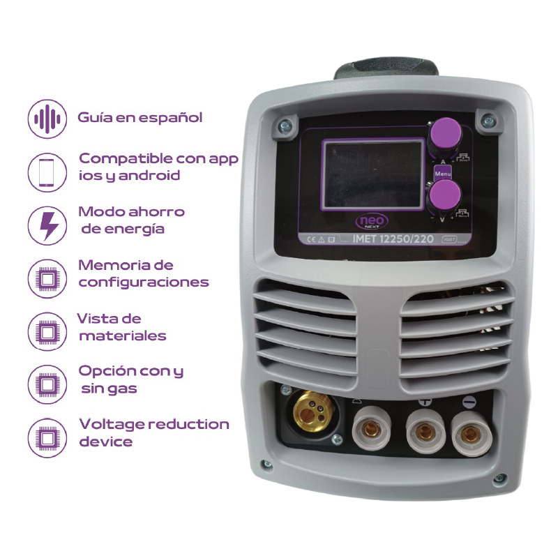 SOLDADORA INVERTER MIG TIG INTELIGENTE NEO