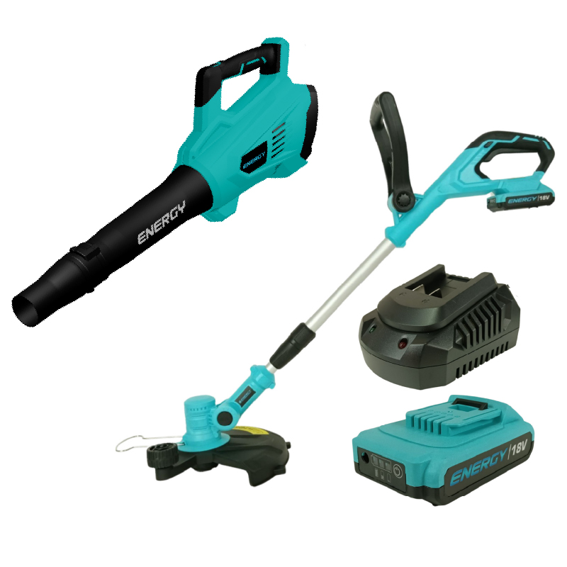 COMBO BORDEADORA + SOPLADOR 18V C/BAT ENERGY