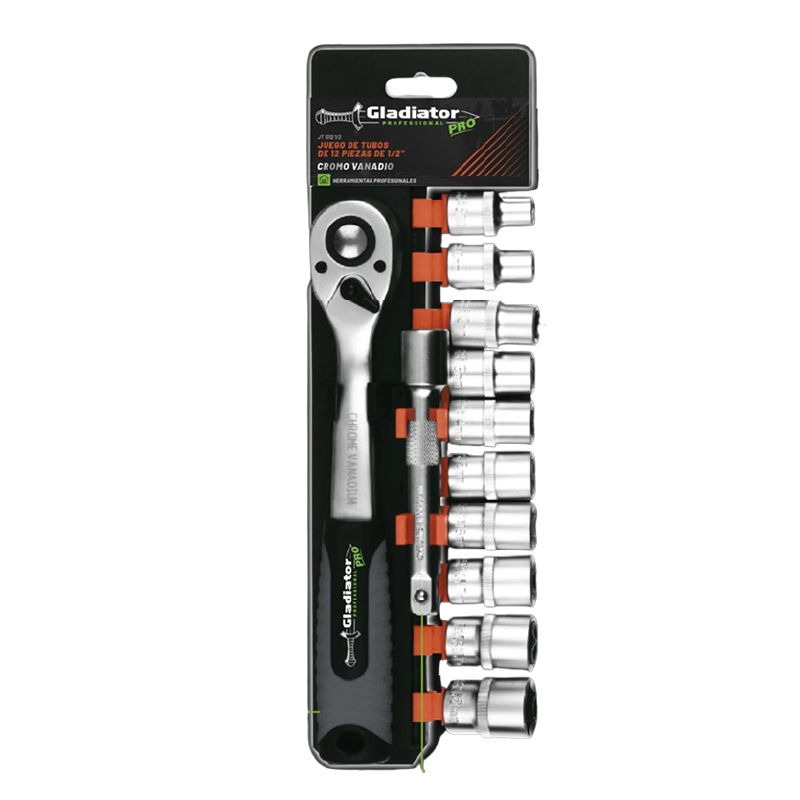 JUEGO DE TUBO, 12 PIEZAS. 1/4