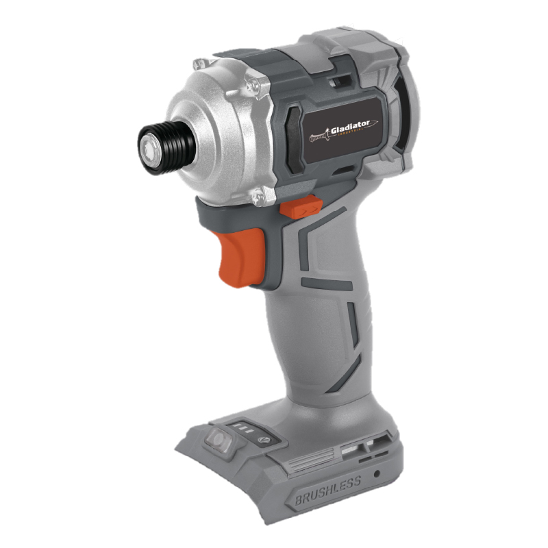 LLAVE Y ATORNILLADOR DE IMPACTO BRUSHLESS 20V S/BAT. GLADIATOR