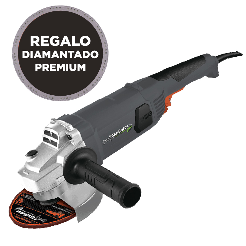 AMOLADORA ANGULAR 9” GLADIATOR PRO