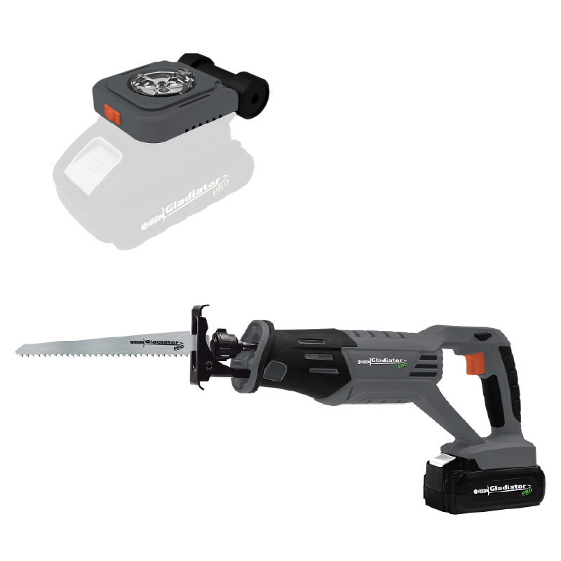 COMBO LINTERNA + SIERRA SABLE + BAT Y CARG