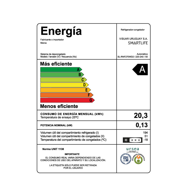 REFRIGERADOR FRÍO SECO