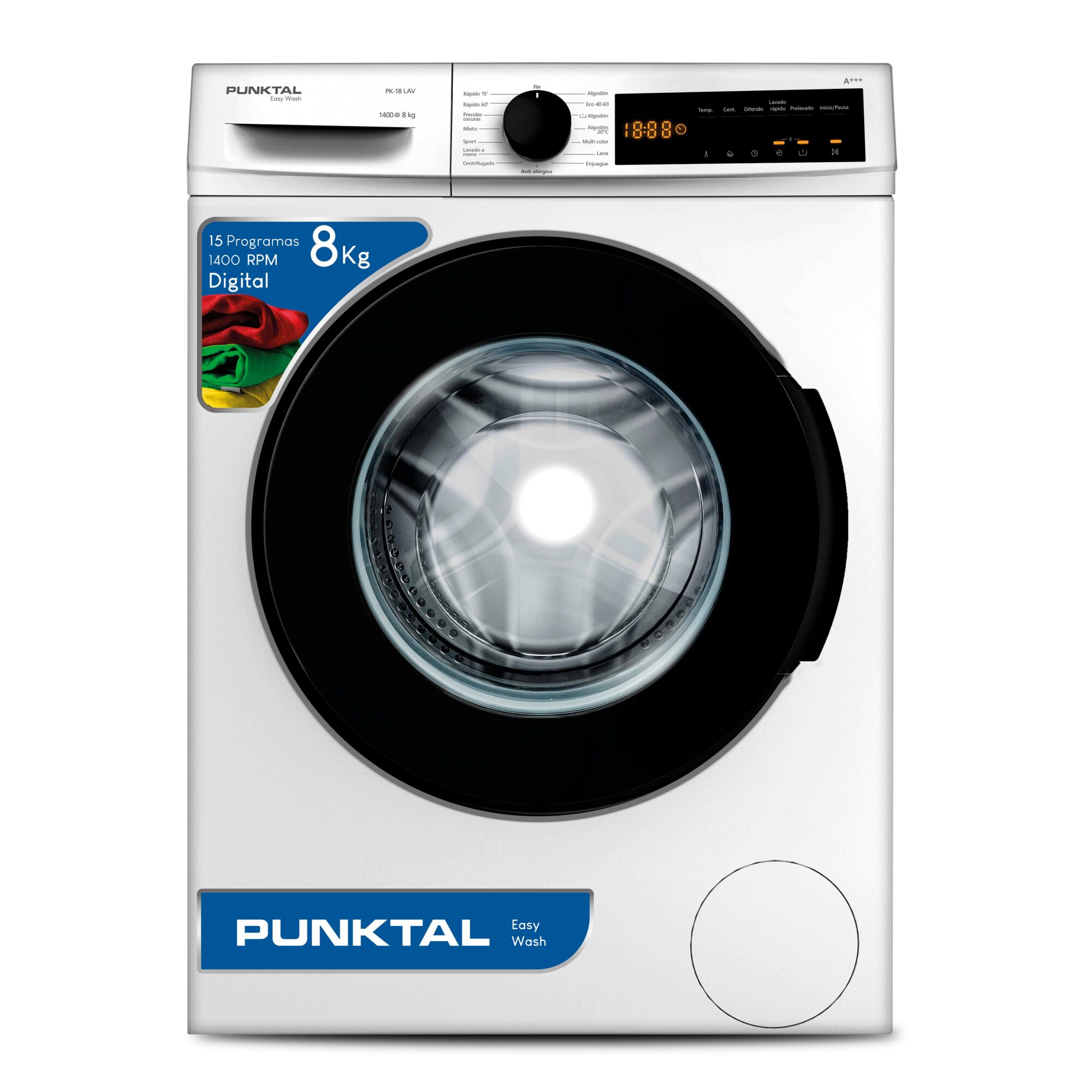 Lavarropas 8Kg carga frontal