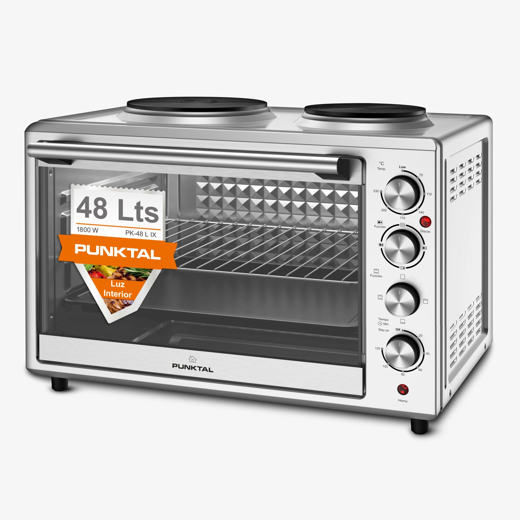 Horno electrico Inox con Discos