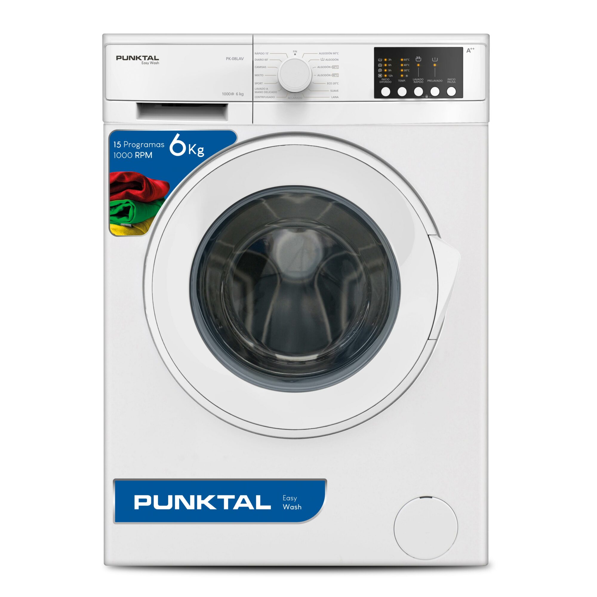 Lavarropas 6Kg carga frontal