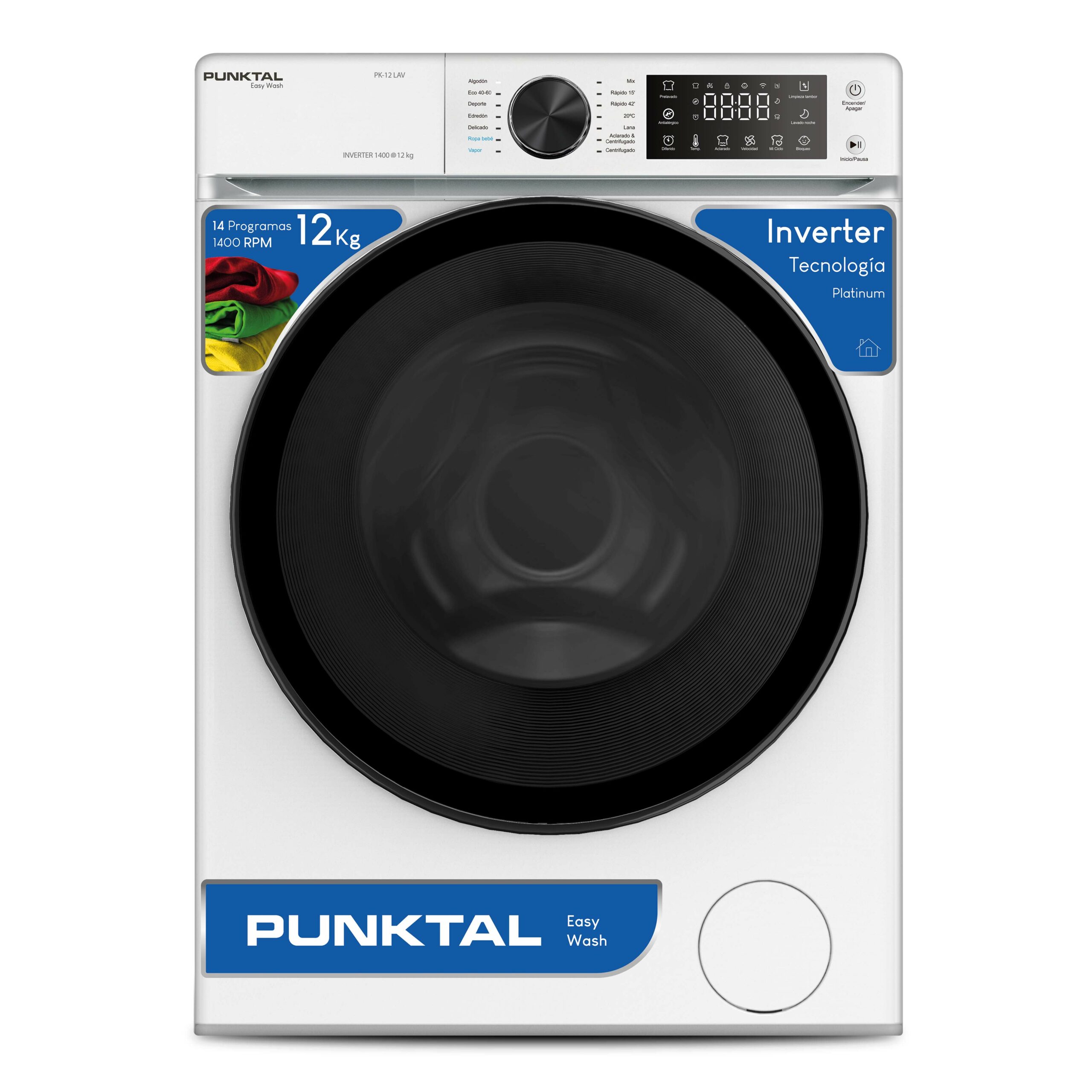 Lavarropas 12 Kg INVERTER C. Frontal