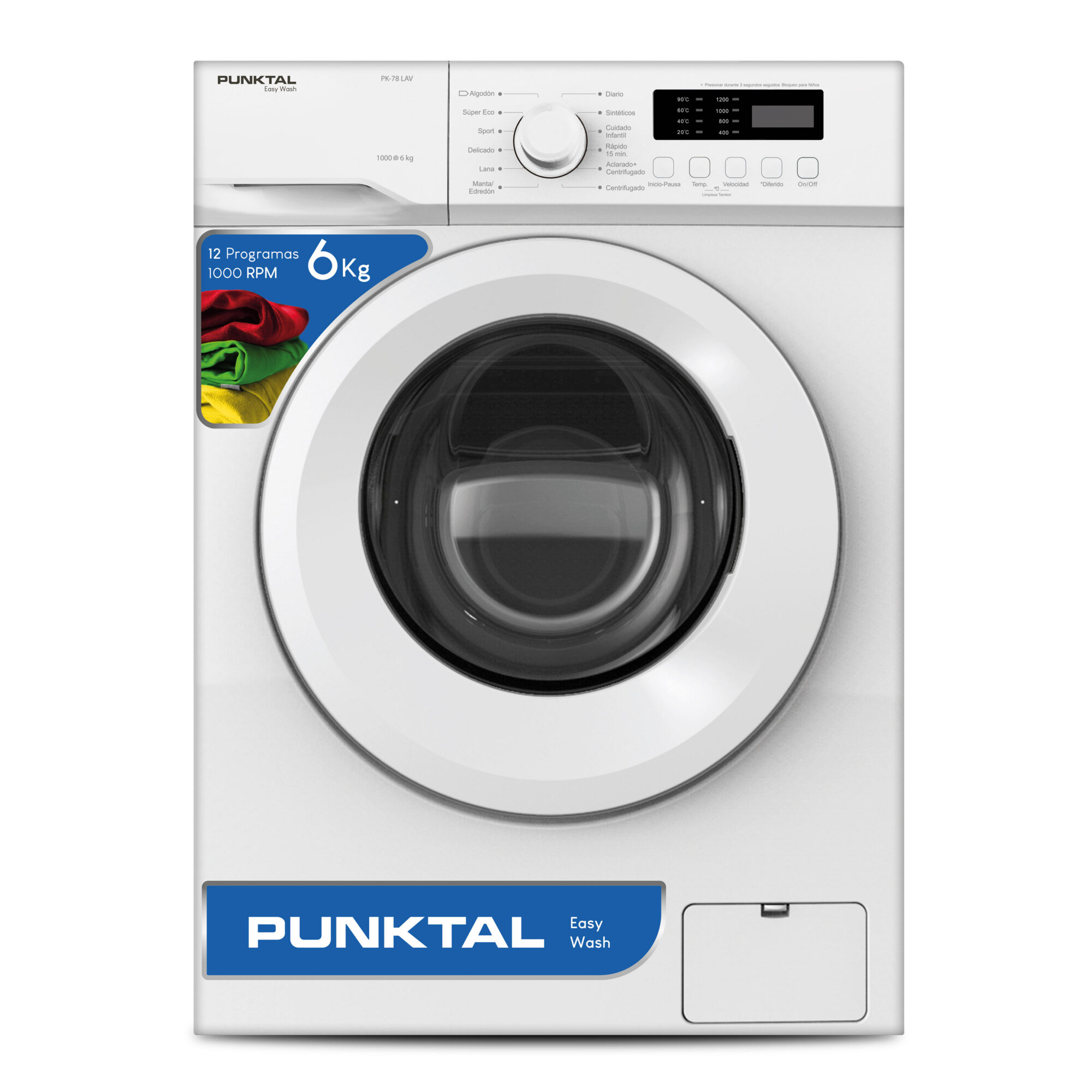 Lavarropas 6Kg carga frontal