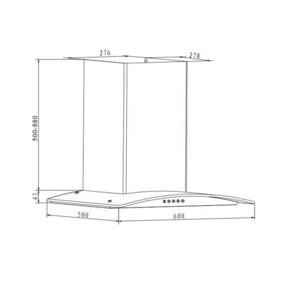 Campana TEM T1ECH GL 60cm