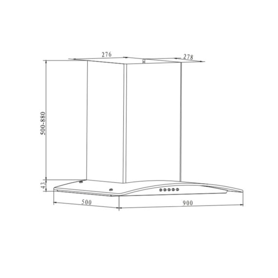 Campana TEM T1ECH GL 90cm