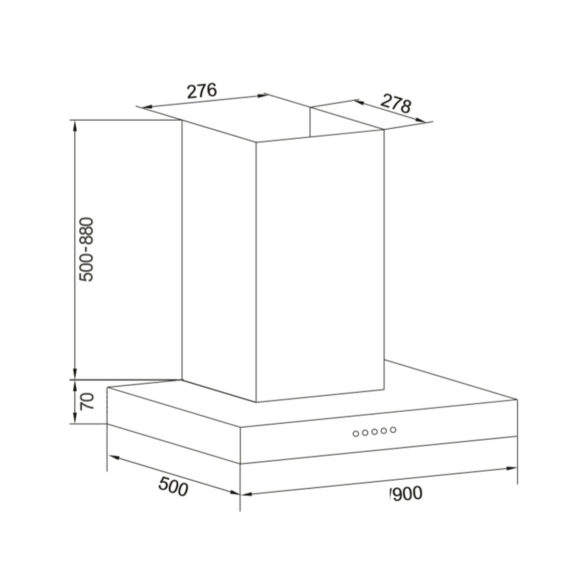 Campana TEM T1ECH T 90cm