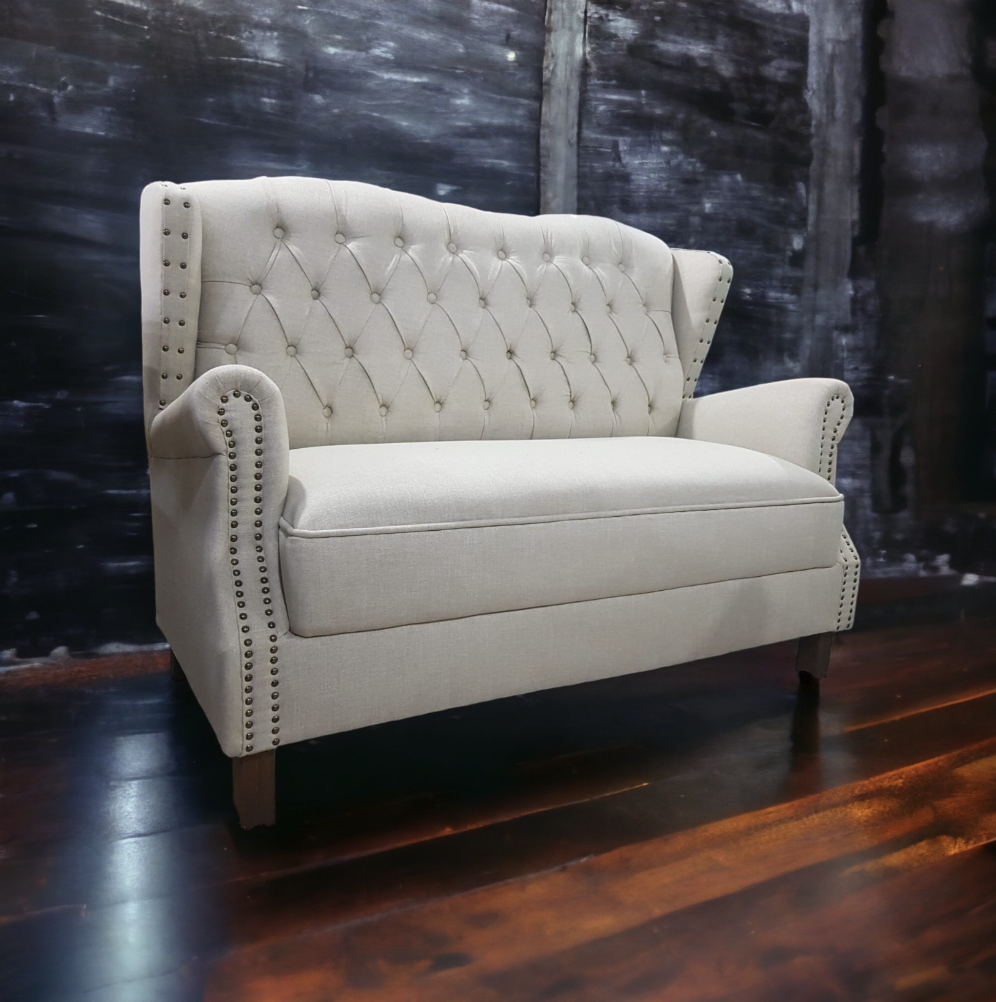 Bergeré Capitoné de 2 cuerpos