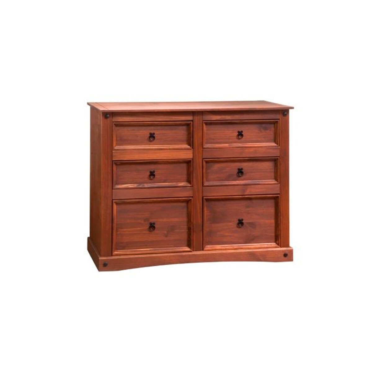 Cómoda 6 Cajones Cera CS 383 Línea Mexicana SMGB