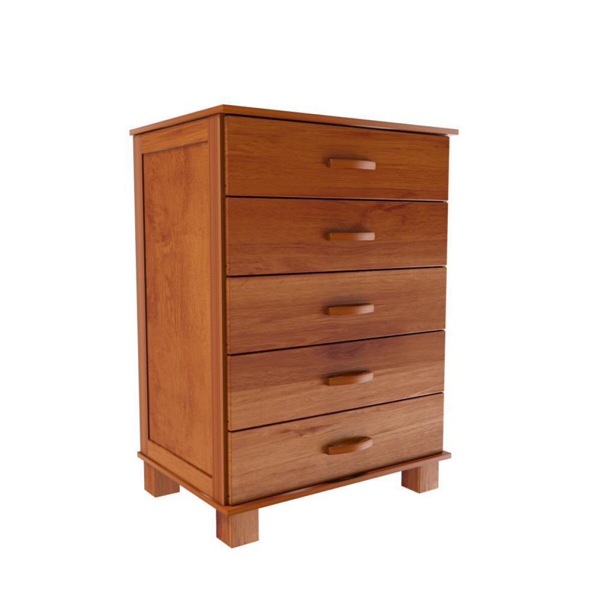 Cómoda Casual 5 Cajones Nogal