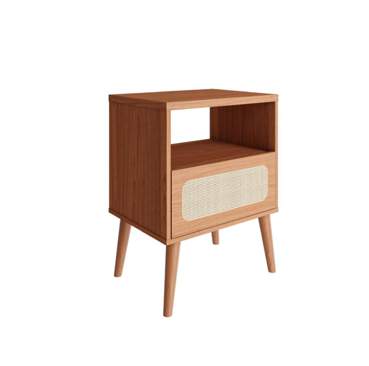 Mesa De Luz 1 Puerta Tela Sintética TW59 SMGB